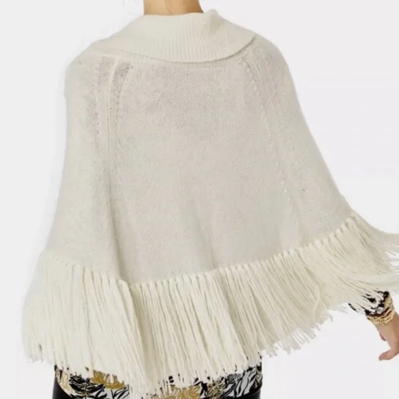 brand new lily pulitzer kip fringe poncho - Picture 2 of 5